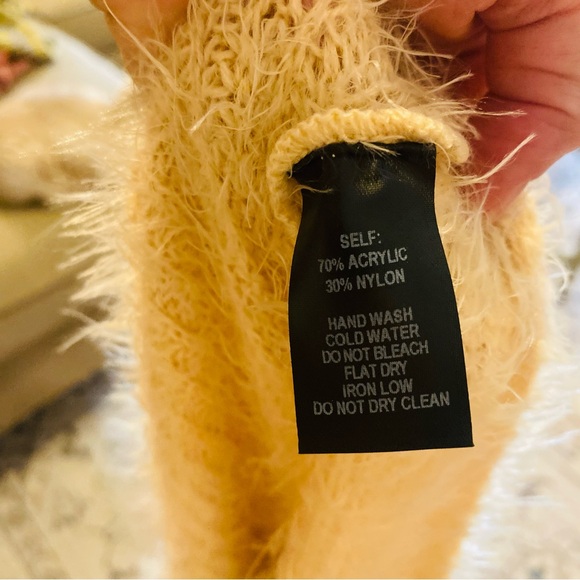 Lulu's Cream V-Neck Sweater - Picture 8 of 8